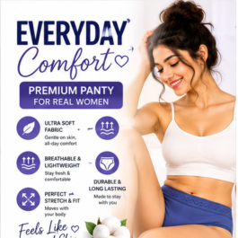 Women’s Premium Royal Blue Full Coverage Brief Panty – Soft, Breathable & Stretchable Everyday Underwear Short Description