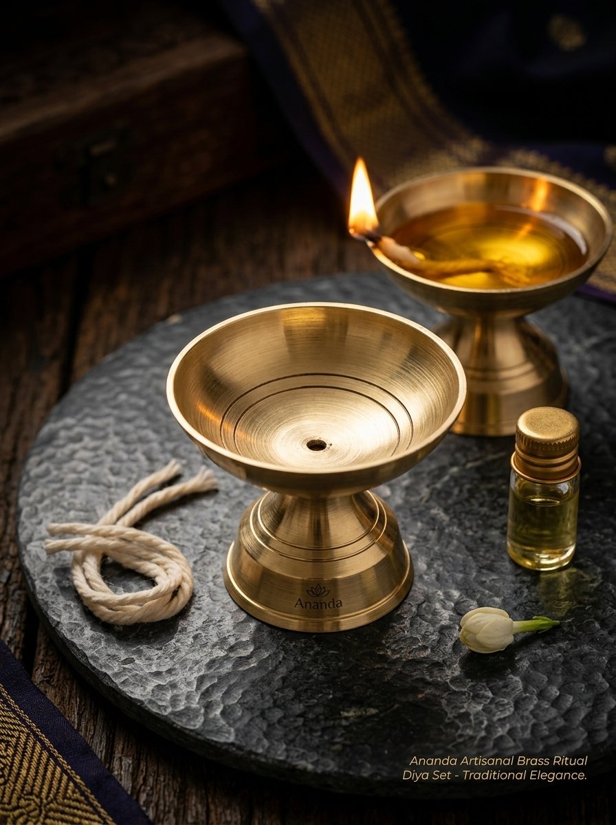 Premium Brass Pooja Chalice | Traditional Pedestal Bowl for Pooja, Rituals & Festive Décor - Image 2