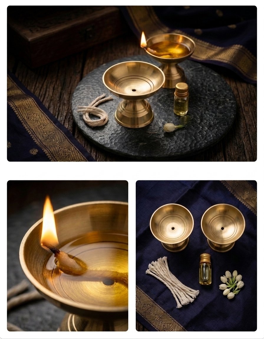Premium Brass Pooja Chalice | Traditional Pedestal Bowl for Pooja, Rituals & Festive Décor - Image 3