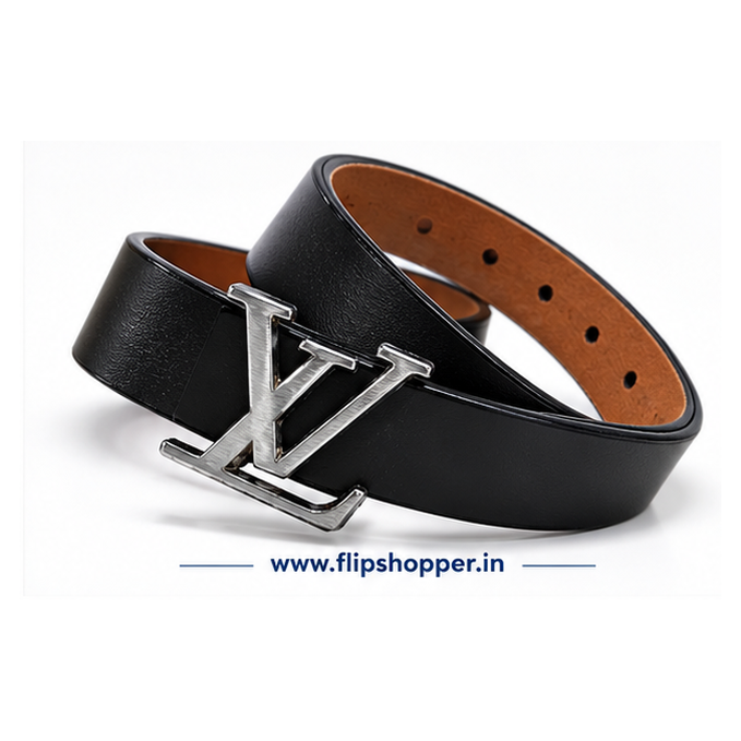 Girls' Premium Black Fashion Belt with Silver-Tone Monogram Buckle | Stylish PU Leather-Look Adjustable Waist Belt for Jeans, Dresses, Skirts & Casual Wear - Image 6
