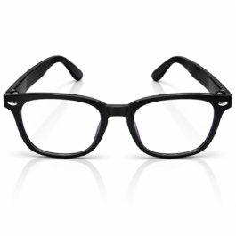 Unisex Black Square Rectangle Eyeglasses for Men & Women | Clear Lens Full-Rim Spectacle Frame | Classic Fashion Eyewear for Office, College & Everyday Wear