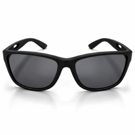 Unisex Black Rectangle Sports Sunglasses for Men & Women | Dark Smoke Grey Lens | Stylish Lightweight-Look Frame for Driving, Travel & Outdoor Wear