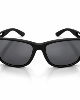 Unisex Black Rectangle Sports Sunglasses for Men & Women | Dark Smoke Grey Lens | Stylish Lightweight-Look Frame for Driving, Travel & Outdoor Wear