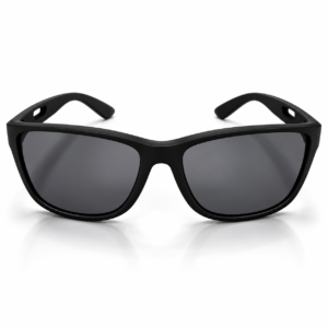 Unisex Black Rectangle Sports Sunglasses for Men & Women | Dark Smoke Grey Lens | Stylish Lightweight-Look Frame for Driving, Travel & Outdoor Wear