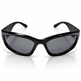 Unisex Black Wraparound Sports Sunglasses for Men & Women | Dark Smoke Grey Lens | Stylish Curved Frame for Driving, Travel & Outdoor Wear