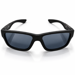 Unisex Black Sports Sunglasses for Men & Women | Dark Smoke Lens | Stylish Wraparound Rectangle Frame | Casual, Driving & Outdoor Eyewear