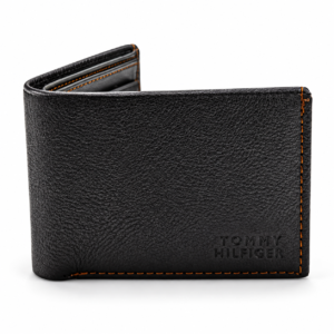 Men’s Premium Black Bifold Wallet | Smooth Textured Finish | Multiple Card Slots & Cash Compartment | Slim Compact Wallet for Daily Use, Office, Travel & Gifting