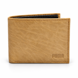 Men’s Premium Tan Brown Bifold Wallet | Textured Finish | Multiple Card Slots & Cash Compartment | Slim Compact Wallet for Daily Use, Office, Travel & Gifting
