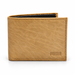 Men’s Premium Tan Brown Bifold Wallet | Textured Finish | Multiple Card Slots & Cash Compartment | Slim Compact Wallet for Daily Use, Office, Travel & Gifting