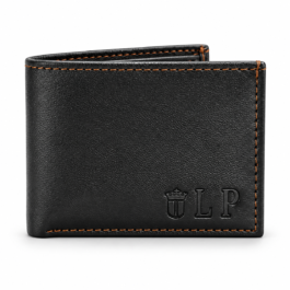 Men’s Premium Black Bifold Wallet | Textured Finish | Multiple Card Slots & Cash Compartment | Slim Compact Wallet for Daily Use, Office, Travel & Gifting