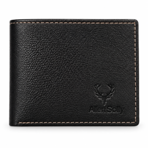 Men’s Premium Black Bifold Wallet | Slim Textured Design | Multiple Card Slots & Cash Compartment | Compact Everyday Wallet for Office, Travel & Gifting