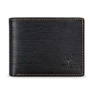 Men’s Premium Black Bifold Wallet | Textured Finish | Multiple Card Slots & Cash Compartment | Slim Compact Wallet for Daily Use, Office, Travel & Gifting
