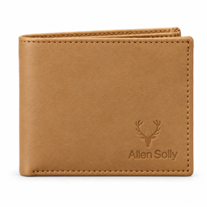 Men’s Premium Tan Brown Bifold Wallet | Stylish Textured Finish | Multiple Card Slots & Cash Compartment | Slim Everyday Wallet for Men