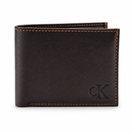 Men’s Premium Bifold Wallet | Dark Brown Textured Finish | Multiple Card Slots, Cash Compartment & Coin Pocket | Slim Everyday Wallet for Men