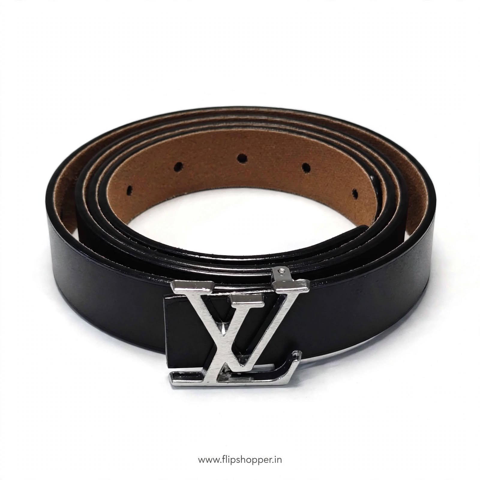 Girls' Premium Black Fashion Belt with Silver-Tone Monogram Buckle | Stylish PU Leather-Look Adjustable Waist Belt for Jeans, Dresses, Skirts & Casual Wear - Image 8
