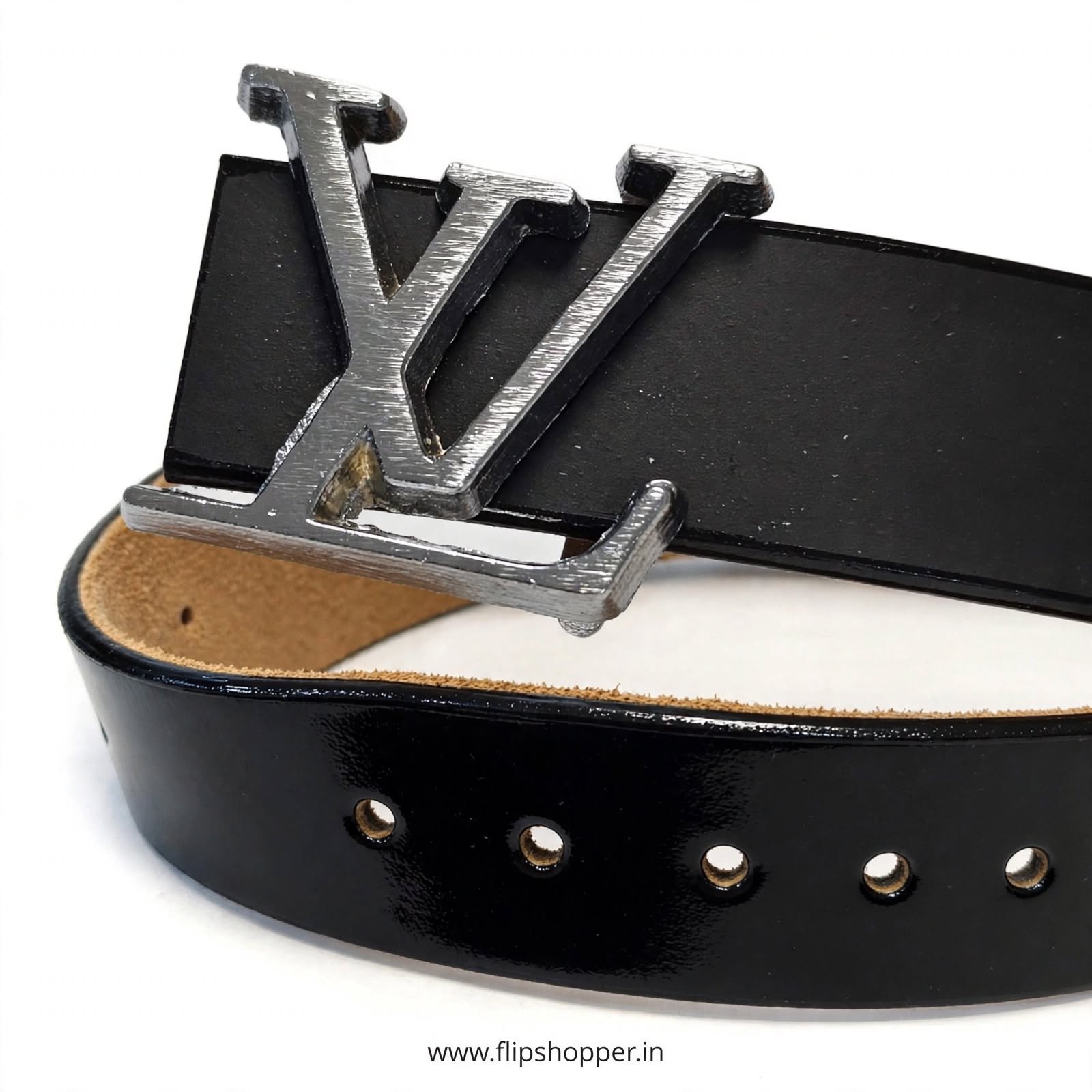 Girls' Premium Black Fashion Belt with Silver-Tone Monogram Buckle | Stylish PU Leather-Look Adjustable Waist Belt for Jeans, Dresses, Skirts & Casual Wear - Image 9
