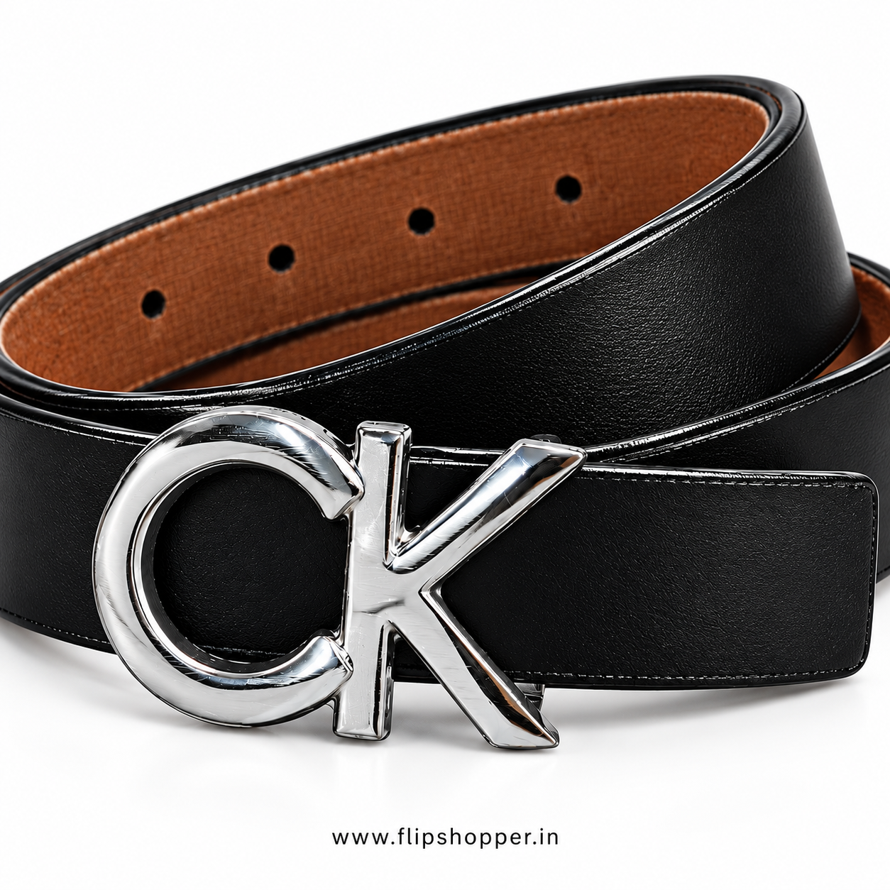 Girls' Black Fashion Belt with Silver-Tone CK-Style Letter Buckle | Premium Leather-Look Waist Belt with Adjustable Fit for Jeans, Dresses, Skirts & Casual Wear - Image 6
