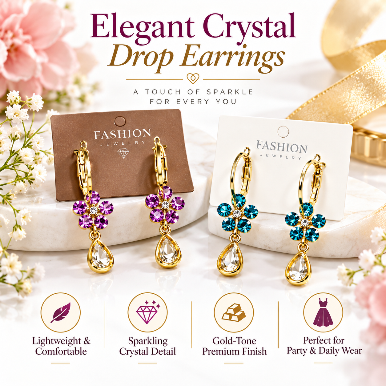 Women's Fashion Jewellery – Necklace & Earring Collection | Design 21633 - Image 2