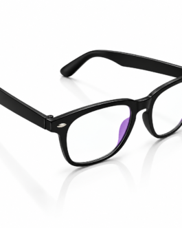 Unisex Black Square Rectangle Eyeglasses for Men & Women | Clear Lens Full-Rim Spectacle Frame | Classic Fashion Eyewear for Office, College & Everyday Wear