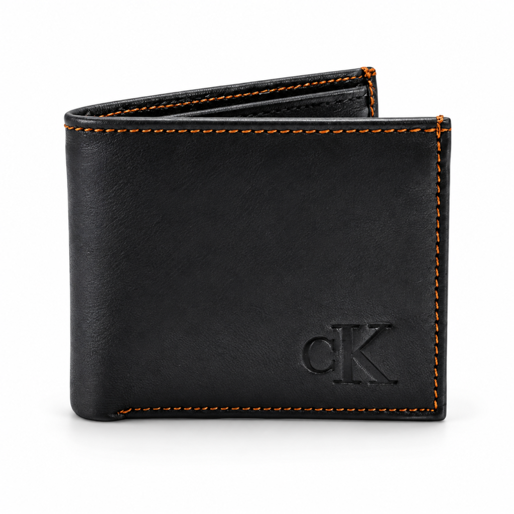Multi Compartment File Men’s Premium Black Bifold Wallet | Textured Finish | Multiple Card ...
