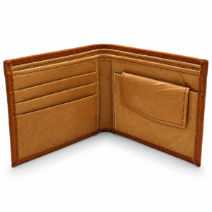 Men’s Premium Tan Brown Bifold Wallet | Textured Finish | Multiple Card Slots & Cash Compartment | Slim Compact Wallet for Daily Use, Office, Travel & Gifting