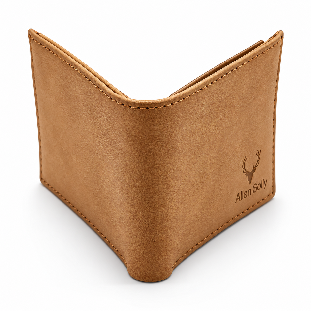 Men’s Premium Tan Brown Bifold Wallet | Stylish Textured Finish | Multiple Card Slots & Cash Compartment | Slim Everyday Wallet for Men - Image 4