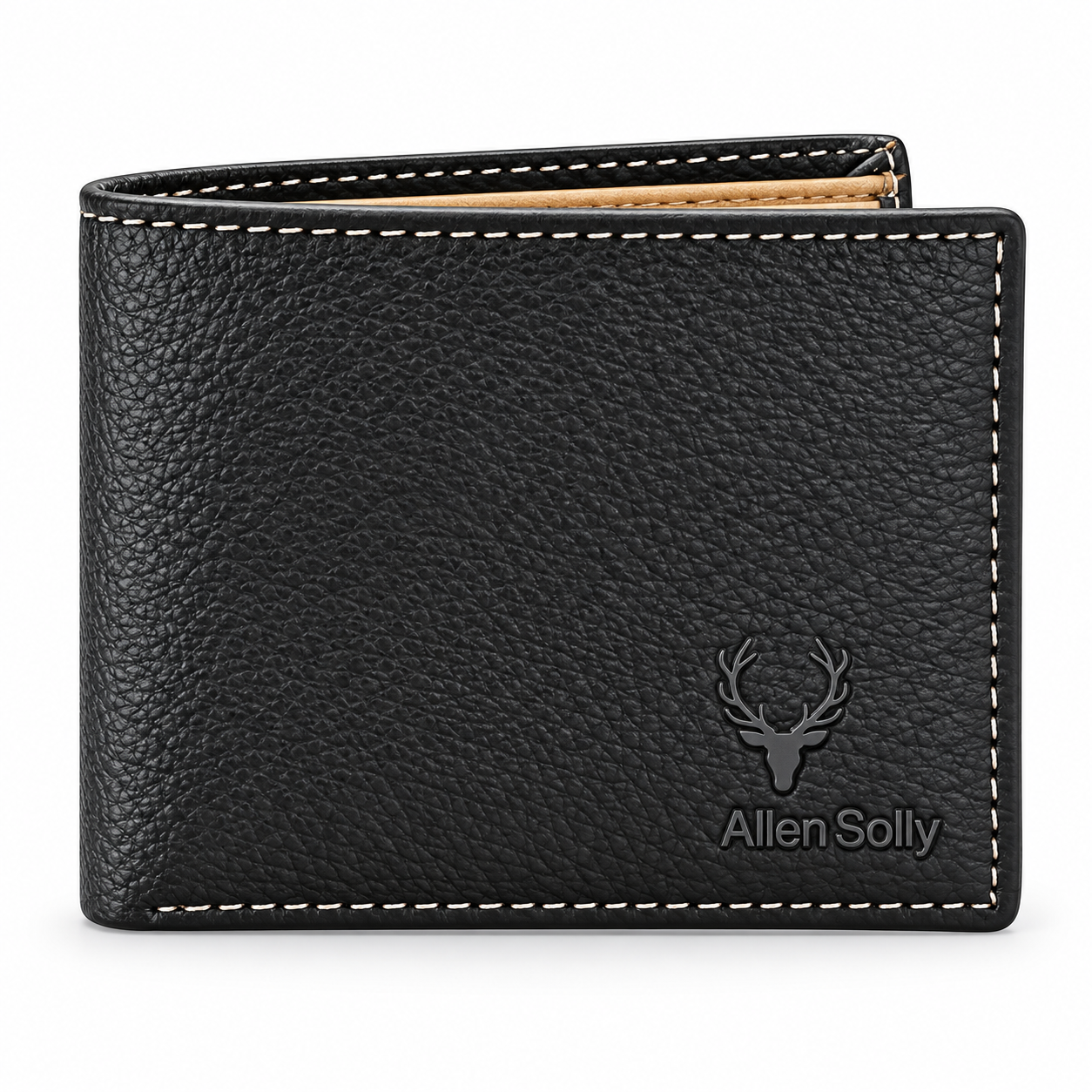 Men’s Premium Black Bifold Wallet | Slim Textured Design | Multiple Card Slots & Cash Compartment | Compact Everyday Wallet for Office, Travel & Gifting - Image 4