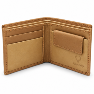 Men’s Premium Tan Brown Bifold Wallet | Stylish Textured Finish | Multiple Card Slots & Cash Compartment | Slim Everyday Wallet for Men