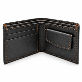 Men’s Premium Black Bifold Wallet | Textured Finish | Multiple Card Slots & Cash Compartment | Slim Compact Wallet for Daily Use, Office, Travel & Gifting