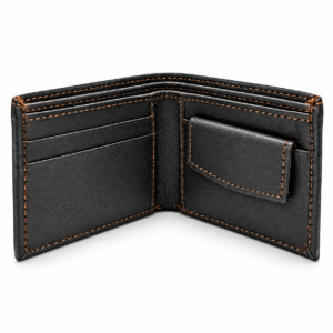 Men’s Premium Black Bifold Wallet | Textured Finish | Multiple Card Slots & Cash Compartment | Slim Compact Wallet for Daily Use, Office, Travel & Gifting