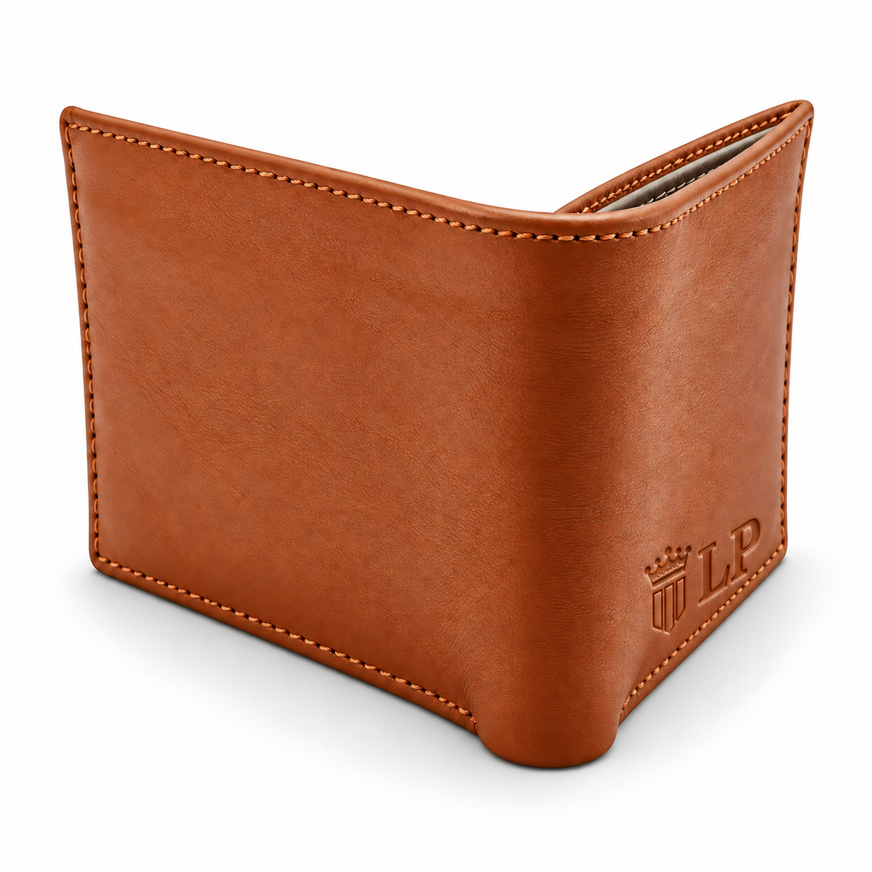 Men’s Premium Tan Brown Bifold Wallet | Smooth Textured Finish | Multiple Card Slots & Cash Compartment | Slim Compact Wallet for Daily Use, Office, Travel & Gifting - Image 3