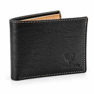Men’s Premium Black Bifold Wallet | Textured Finish | Multiple Card Slots & Cash Compartment | Slim Compact Wallet for Daily Use, Office, Travel & Gifting