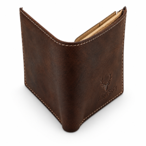 Men’s Premium Dark Brown Bifold Wallet | Textured Finish | Multiple Card Slots & Cash Compartment | Slim Classic Wallet for Daily Use, Office, Travel & Gifting